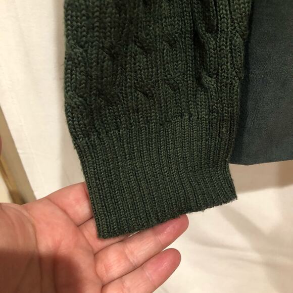 Christopher & Banks Faux Suede Wool blend Knit Sweater Jacket Cardigan Size M - Picture 5 of 14